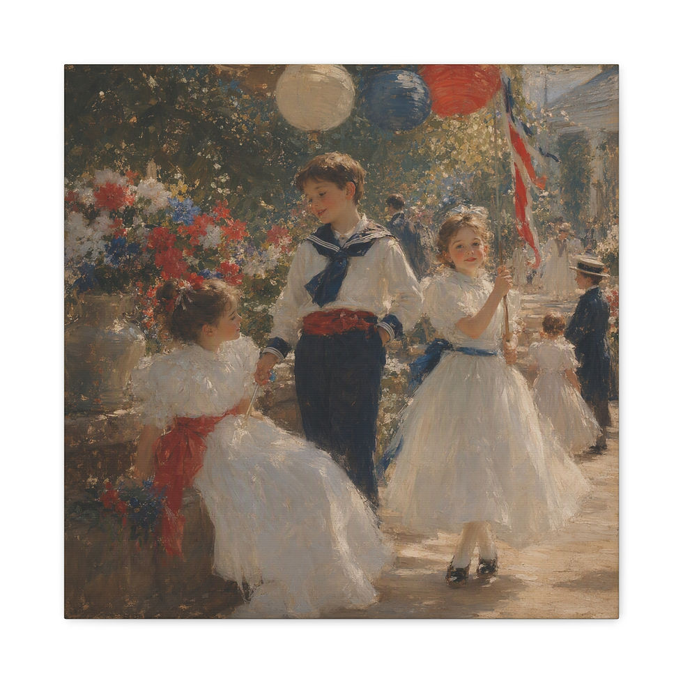 Thumbnail: Canvas Print - 'Fourth of July' - The Savy Bohemian