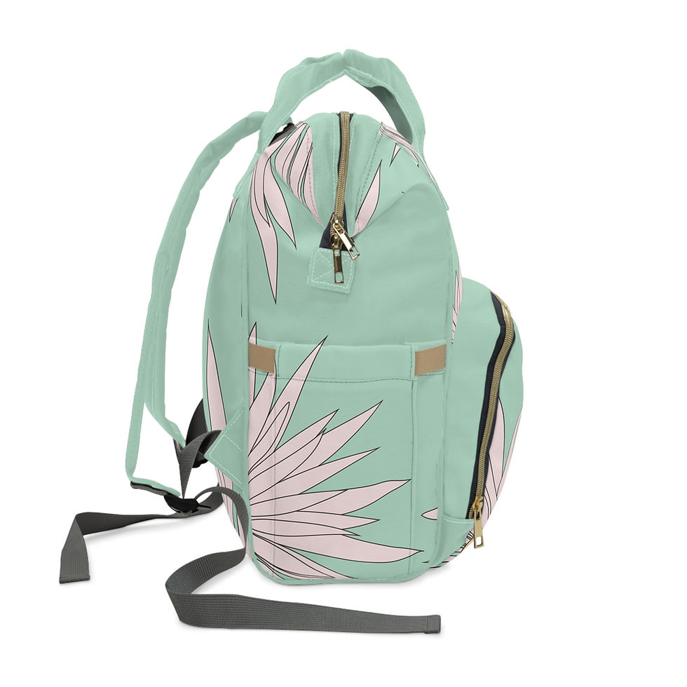Thumbnail:  Multifunctional  Backpack - Garden Drama -  Design by Olivia