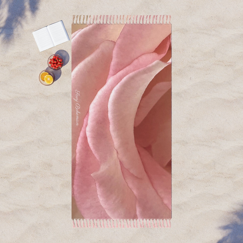 Thumbnail: Fringe Beach Towel - Bliss - Photography by Olivia Sterling