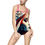 Thumbnail: Women's One-piece Swimsuit - Americana