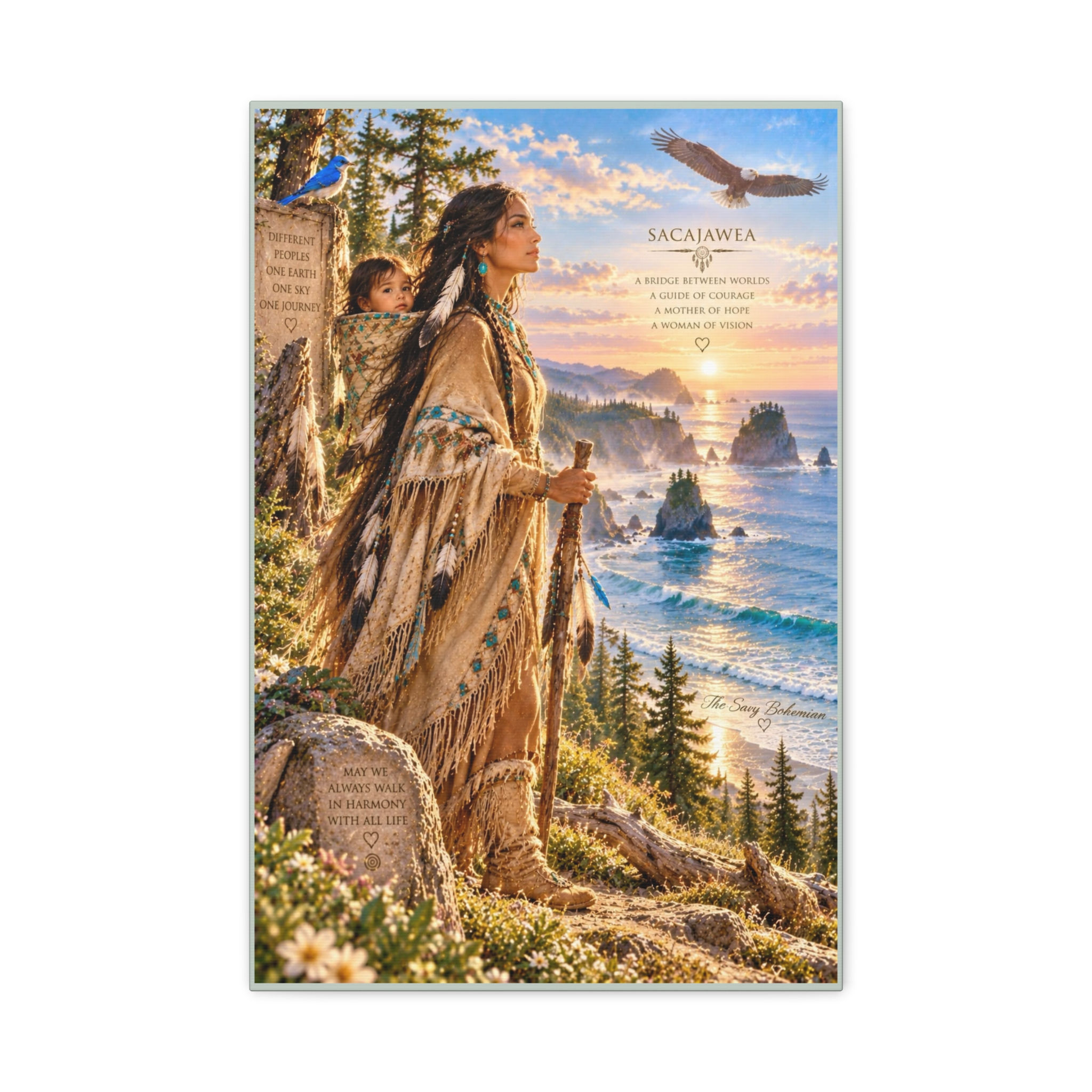 Canvas Print - Sacajawea - Savy Bohemian