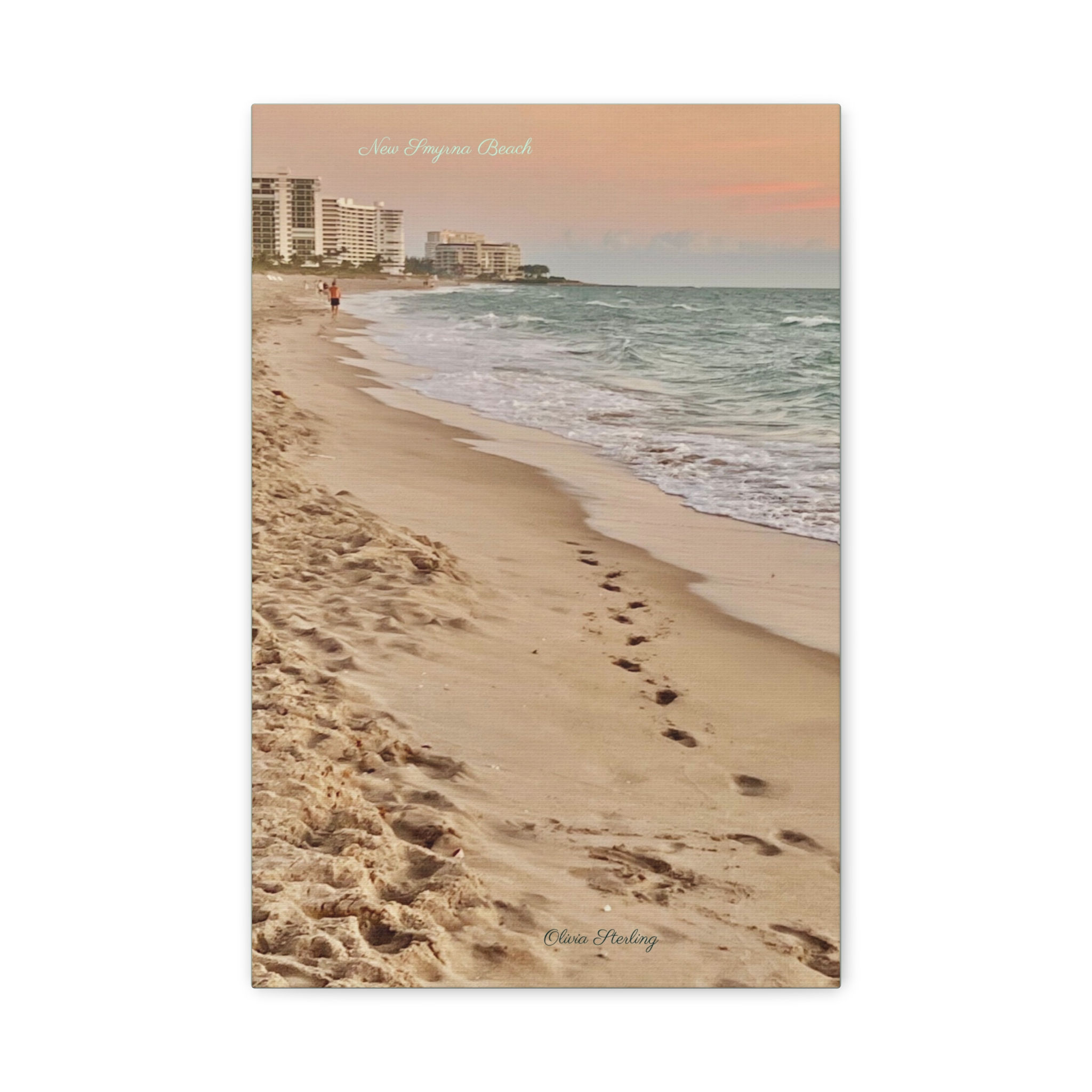 Canvas Art - New Smyrna Beach Coastline - Photography by Olivia Sterling