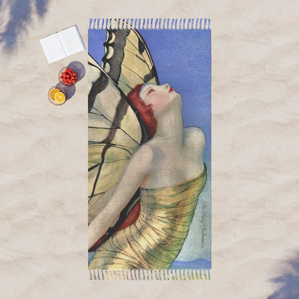 Thumbnail:  Boho Beach Cloth - Butterfly Fairy