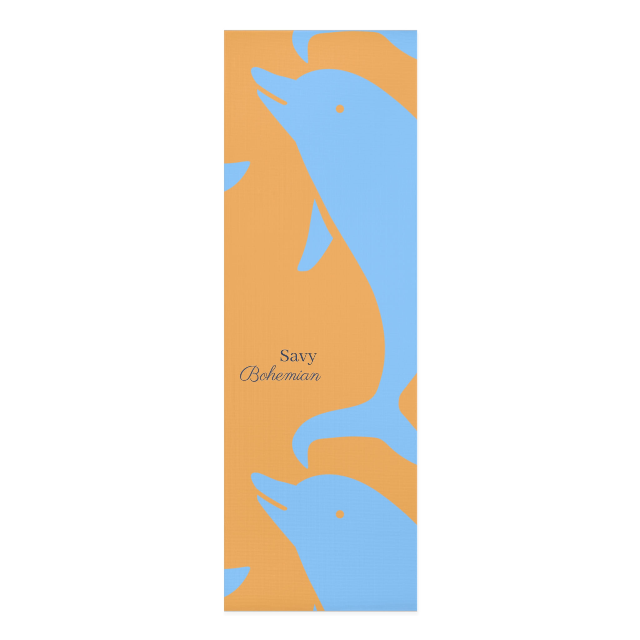  Thermoplastic Yoga Mat - Caramel & Blue - Savy Bohemian