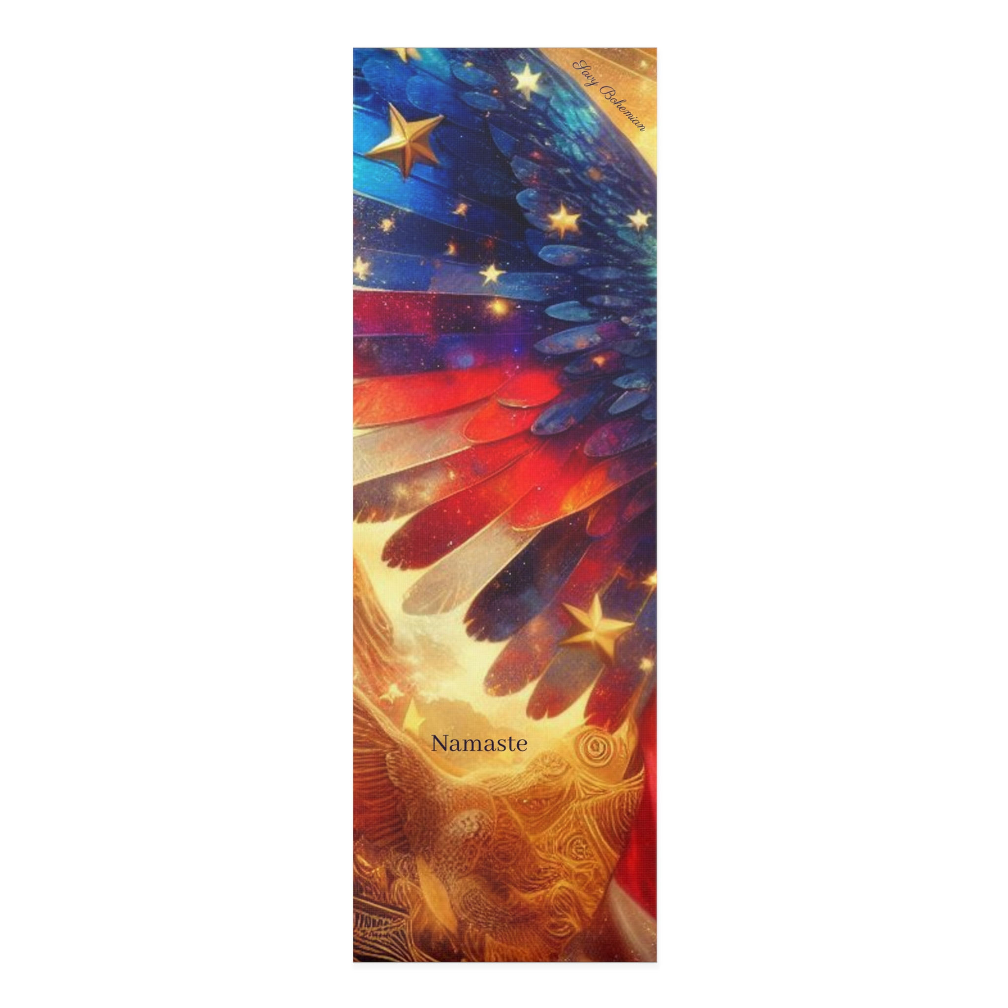 Thermoplastic Yoga Mat - Americana Wings - Namaste - Savy Bohemian