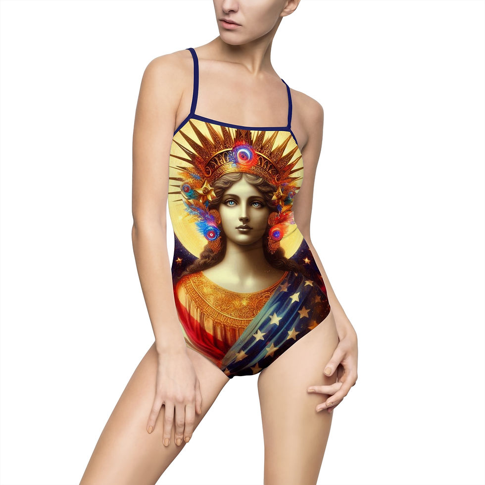 Thumbnail: One-Piece Swimsuit - Spiritual Patriot - Savy Bohemian
