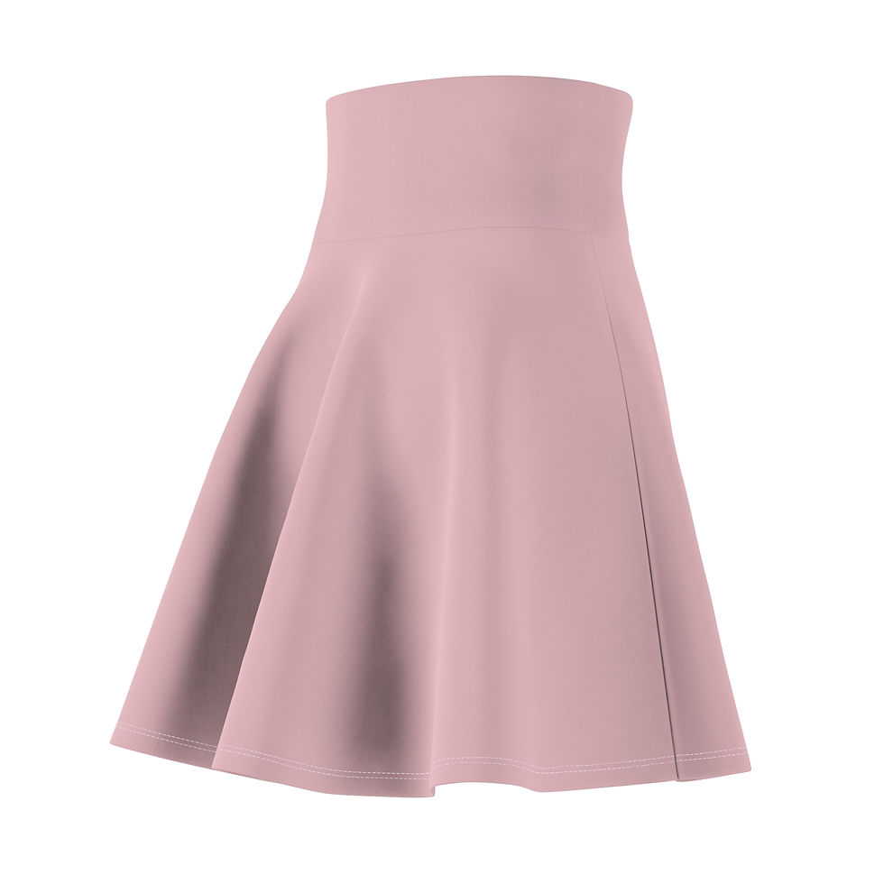 Thumbnail: Women's Skater Skirt - Pink Shell - Savy Bohemian