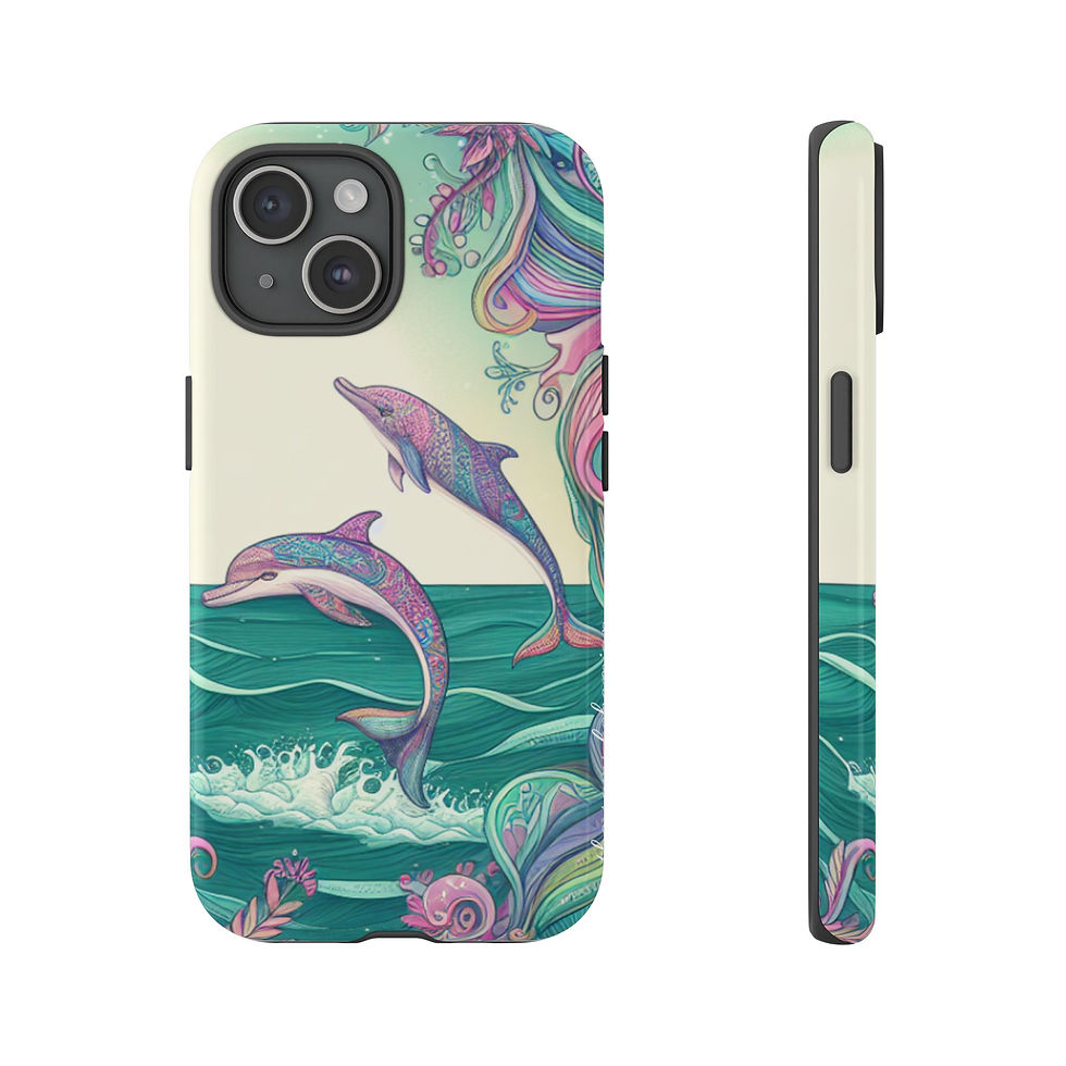 Thumbnail: Phone Case - Dolphins - Design by Olivia 