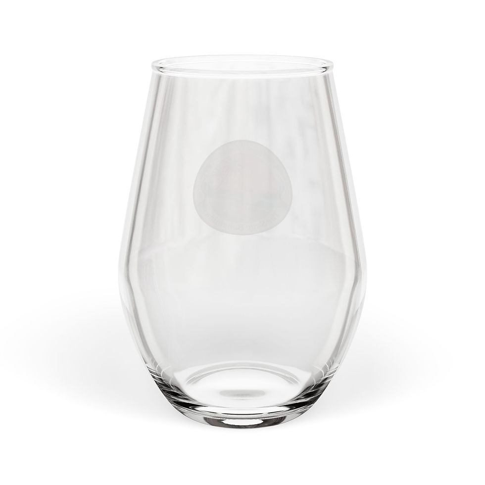 Thumbnail:  Stemless Wine Glass, 11.75oz - The Coral Sunset - Savy Bohemian