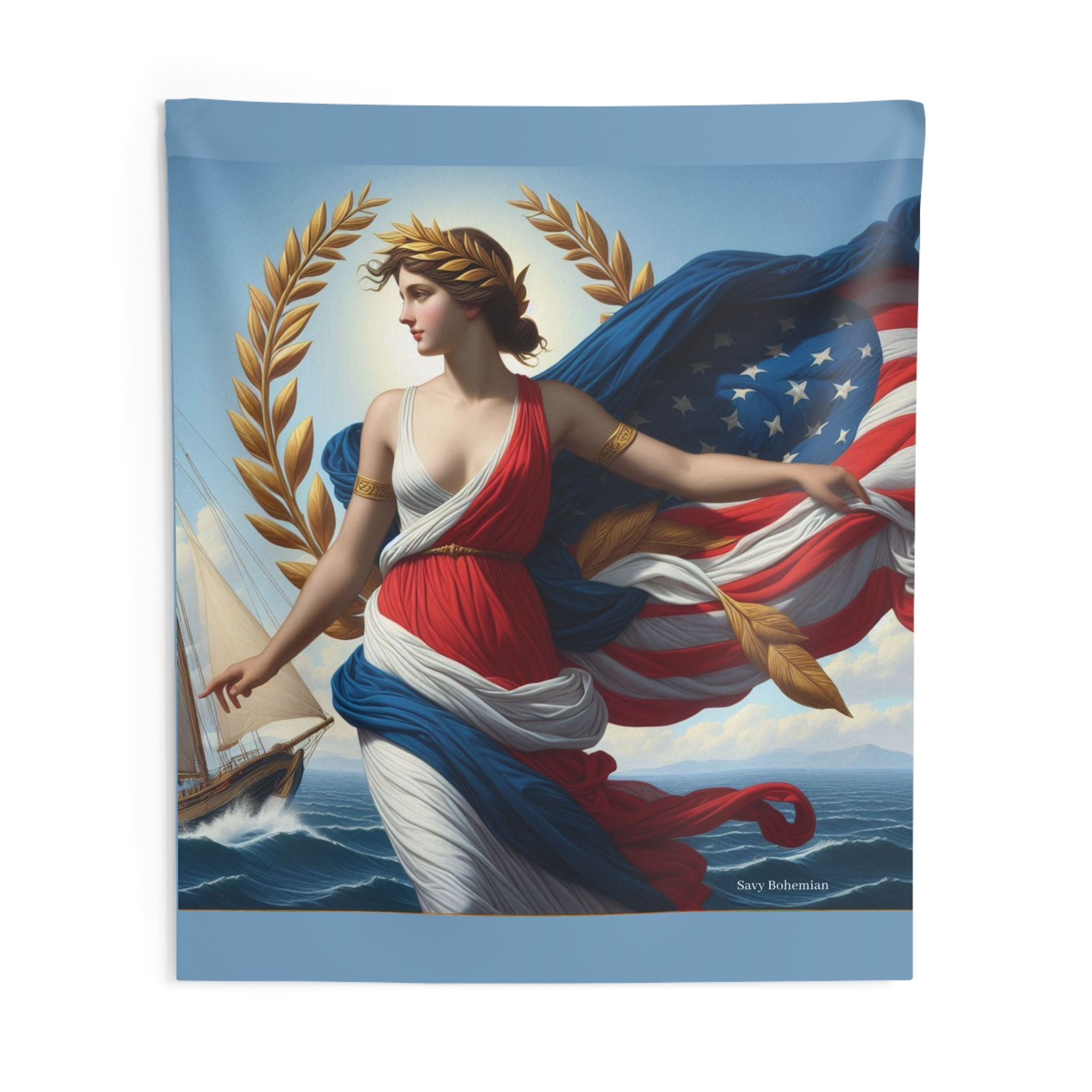Wall Tapestry - Americana Woman - Savy Bohemian