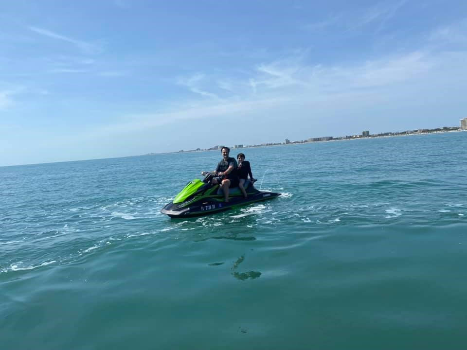 Freddy Kling personal watercraft in the atlantic ocean by Ponce Inlet Florida