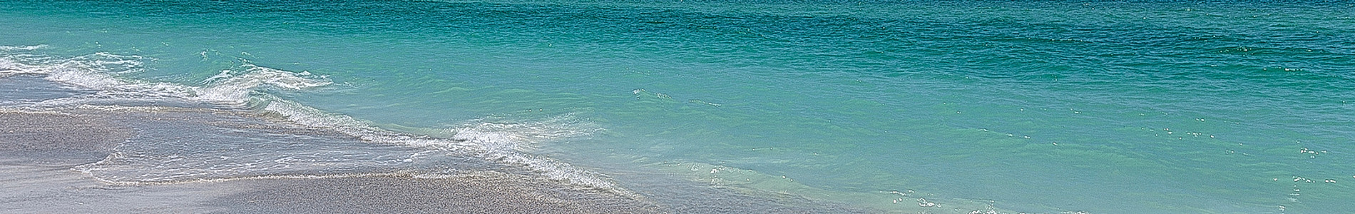 Carribean blue water beach with sand