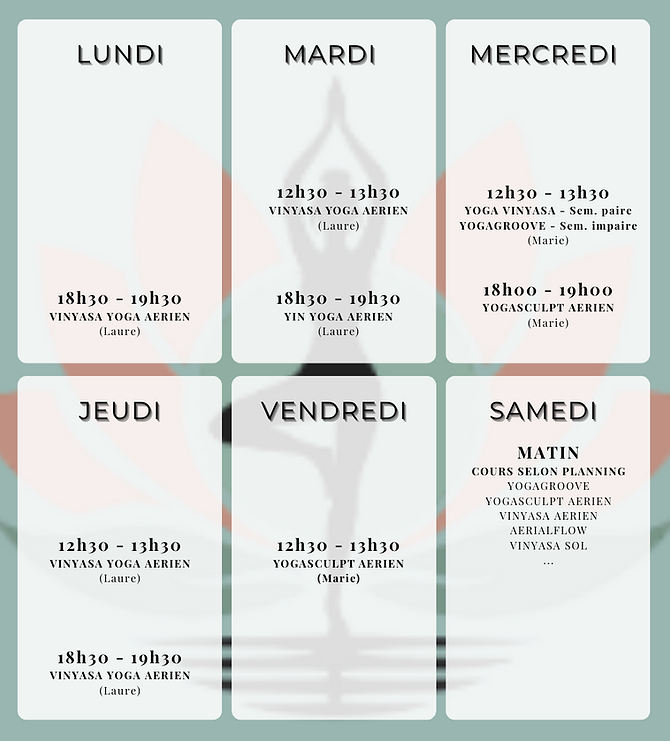 Planning cours collectifs