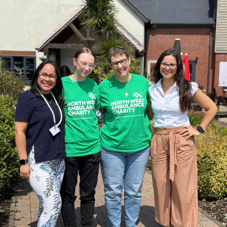 Julia, Andreina and Lisa Adams from The North West Ambulance Charity.