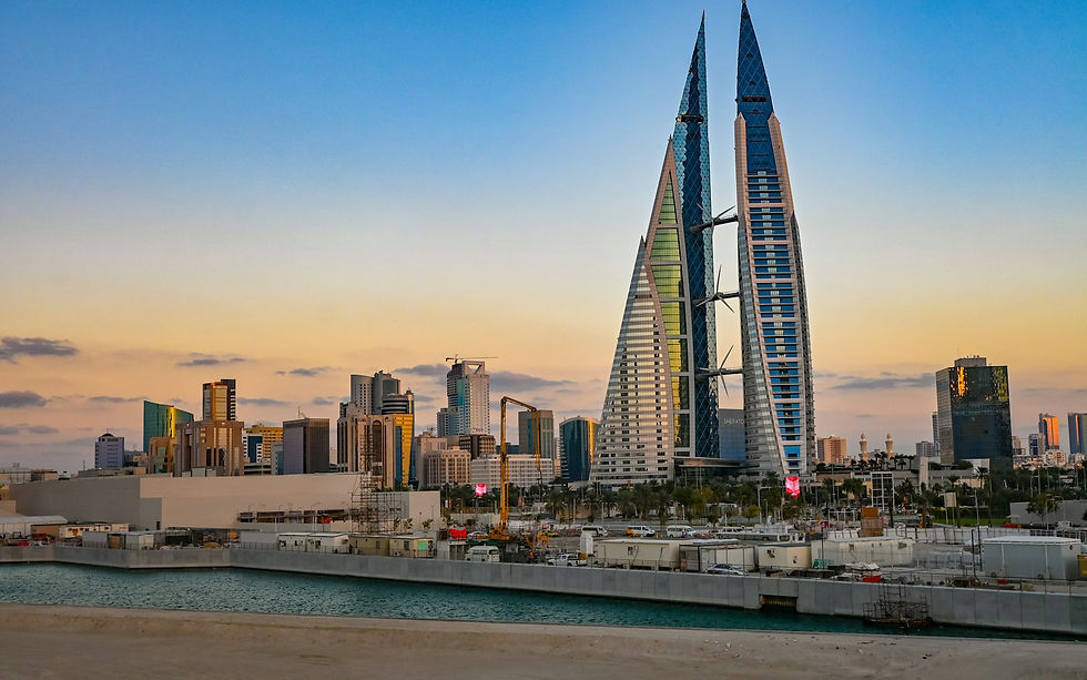 Scenery of the Kingdom of Bahrain near our Bahrain (OBBI / BAH) private jet catering service area
