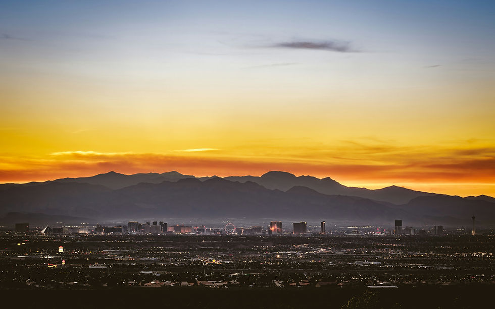 Las Vegas city view near Las Vegas (KLAS / LAS)