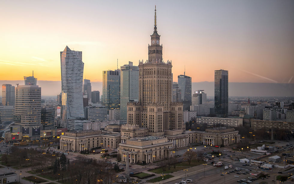 Warsaw, city served by private jet catering at Warsaw (EPWA / WAW)