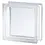 Miniatura: Ladrillo vidrio incoloro 19 x 19 x 8 liso transparente