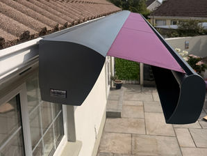 Cassette awning ultra on special made brackets