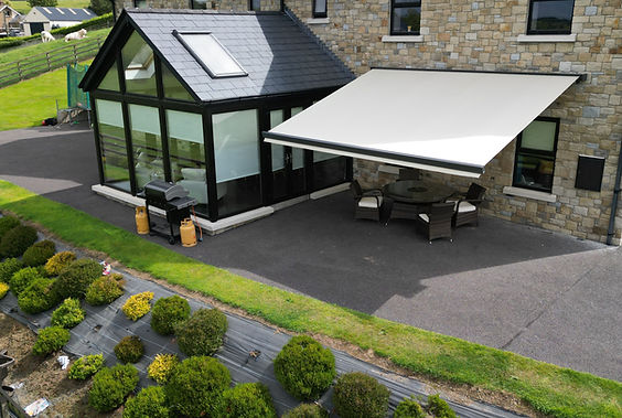 Awning in Semi Square Cassette installed in Kildare Co. Kildare