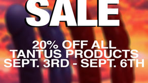 Tantus Sale 20% off ends Sept. 6th