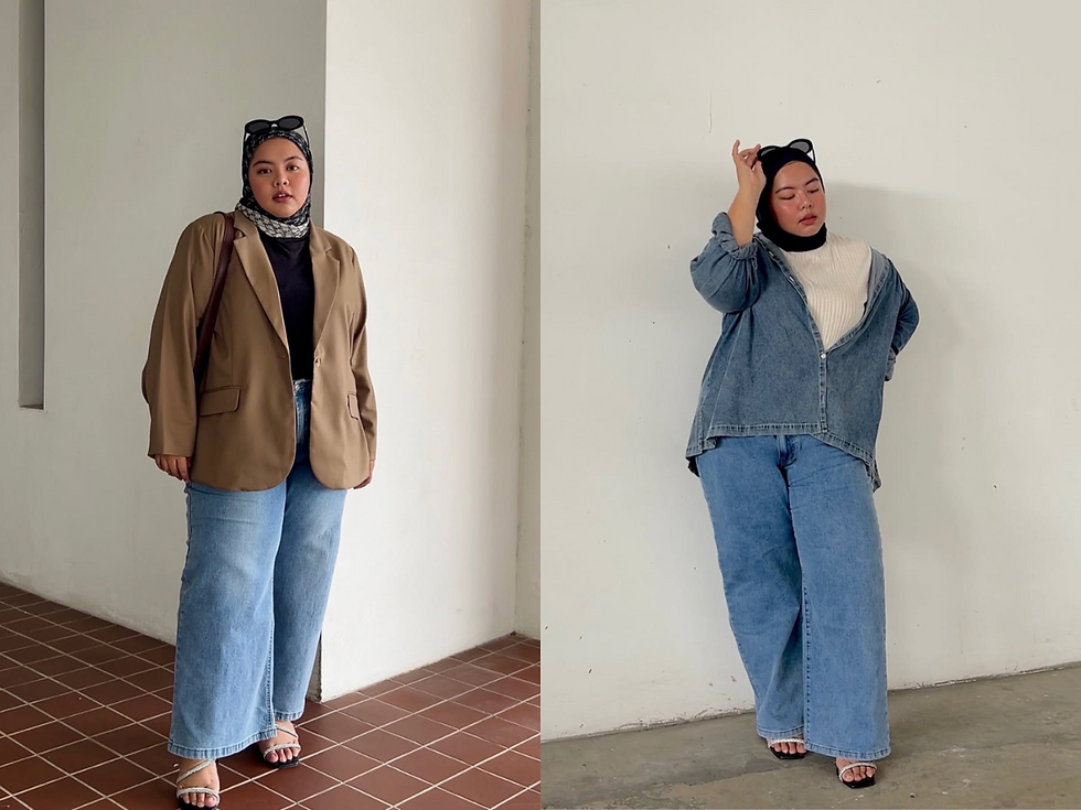 “Keep it minimal,” terang Iyza apabila bertanya tentang layering.
