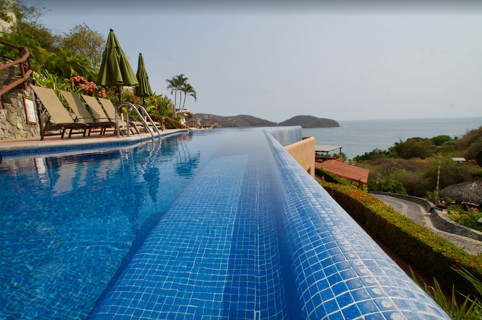 One of two infinity pools