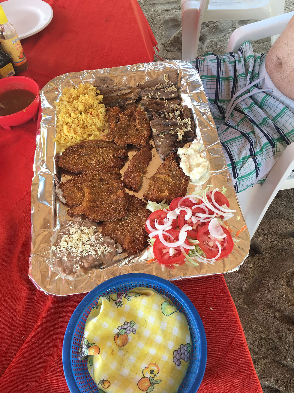Lunch from our catch