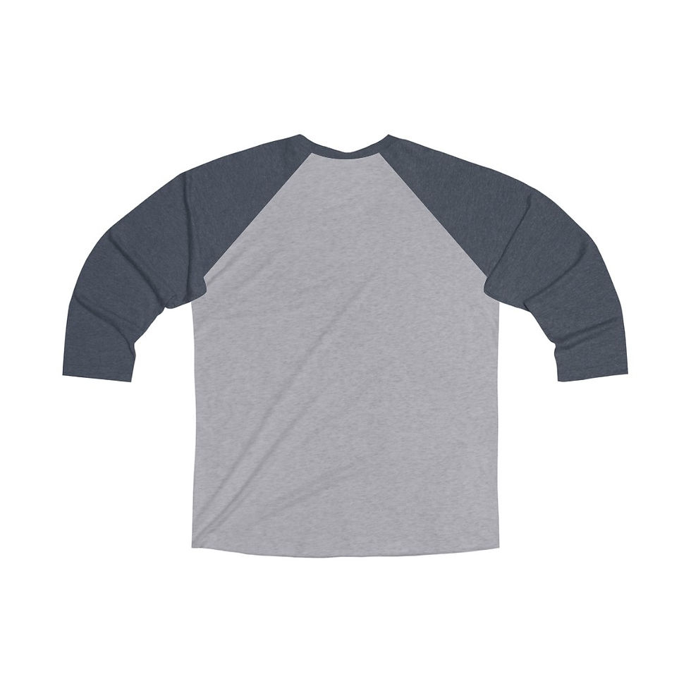 Thumbnail: Quarantino Unisex Tri-Blend 3/4 Raglan Tee