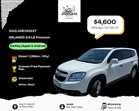 [SUV 2015 CHEVROLET ORLANDO