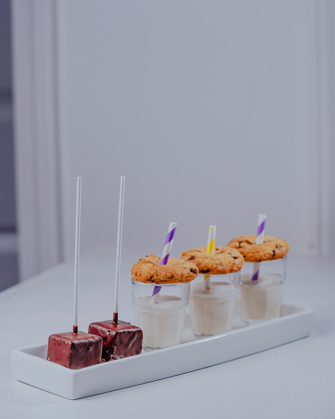 Capers, Signature Brownie Pops, Milkshake with Housemade Cookies