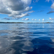Calm, glassy water in the US Virgin Islands with little to no wind, ideal boating conditions for snorkeling