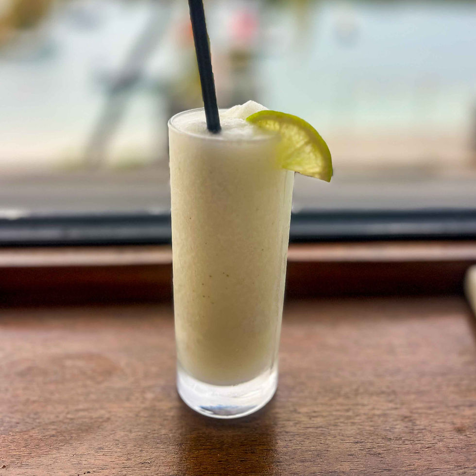 Lime in da coconut cocktail from Drink! in St. John, USVI