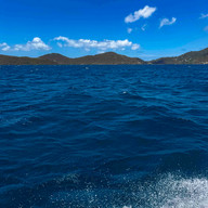 Choppy seas in the Virgin Islands with 15–20 knot winds, showing more active boating conditions