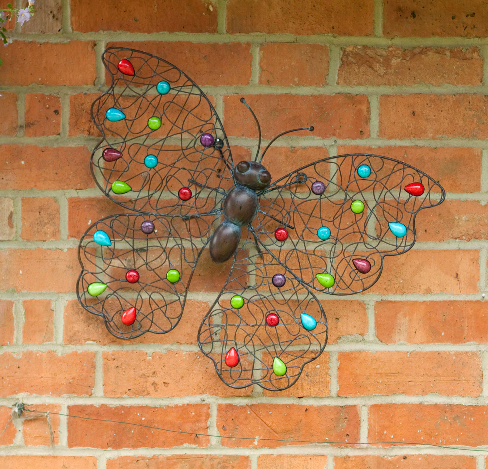 Beaded Butterfly Wall Art
