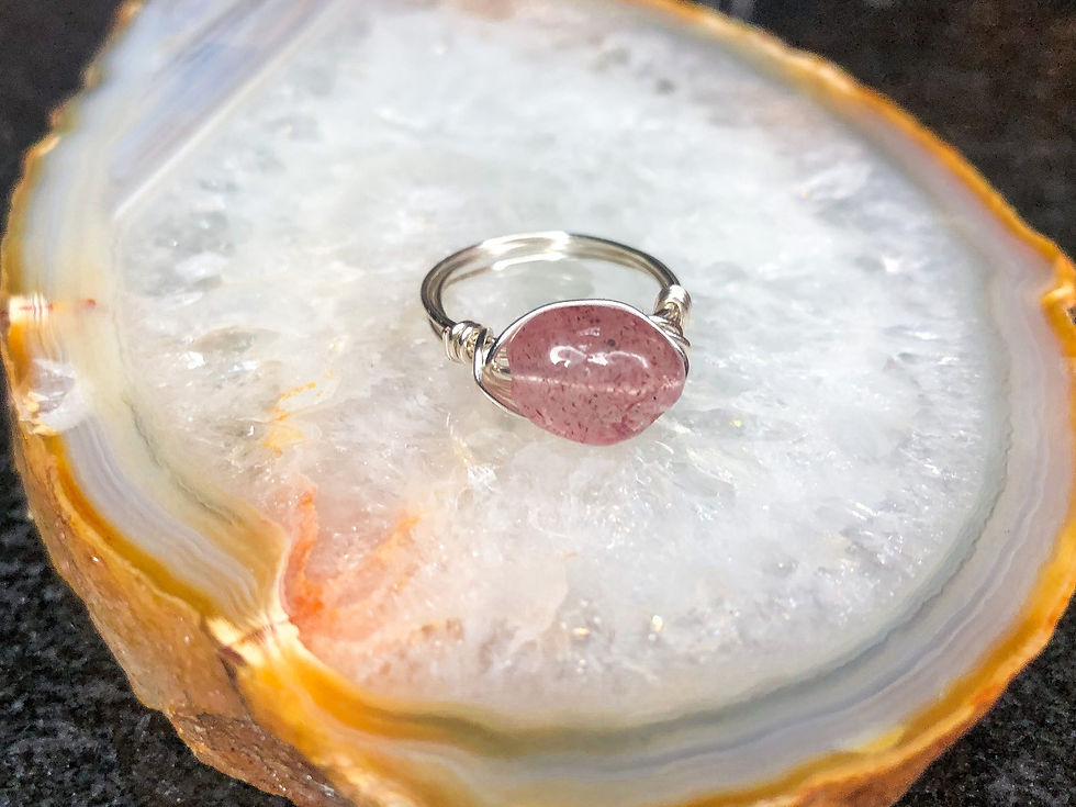 Thumbnail: Wire wrapped ring.