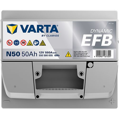 Miniaturbild: Varta - N50 - 50Ah/550/EFB - 550500055