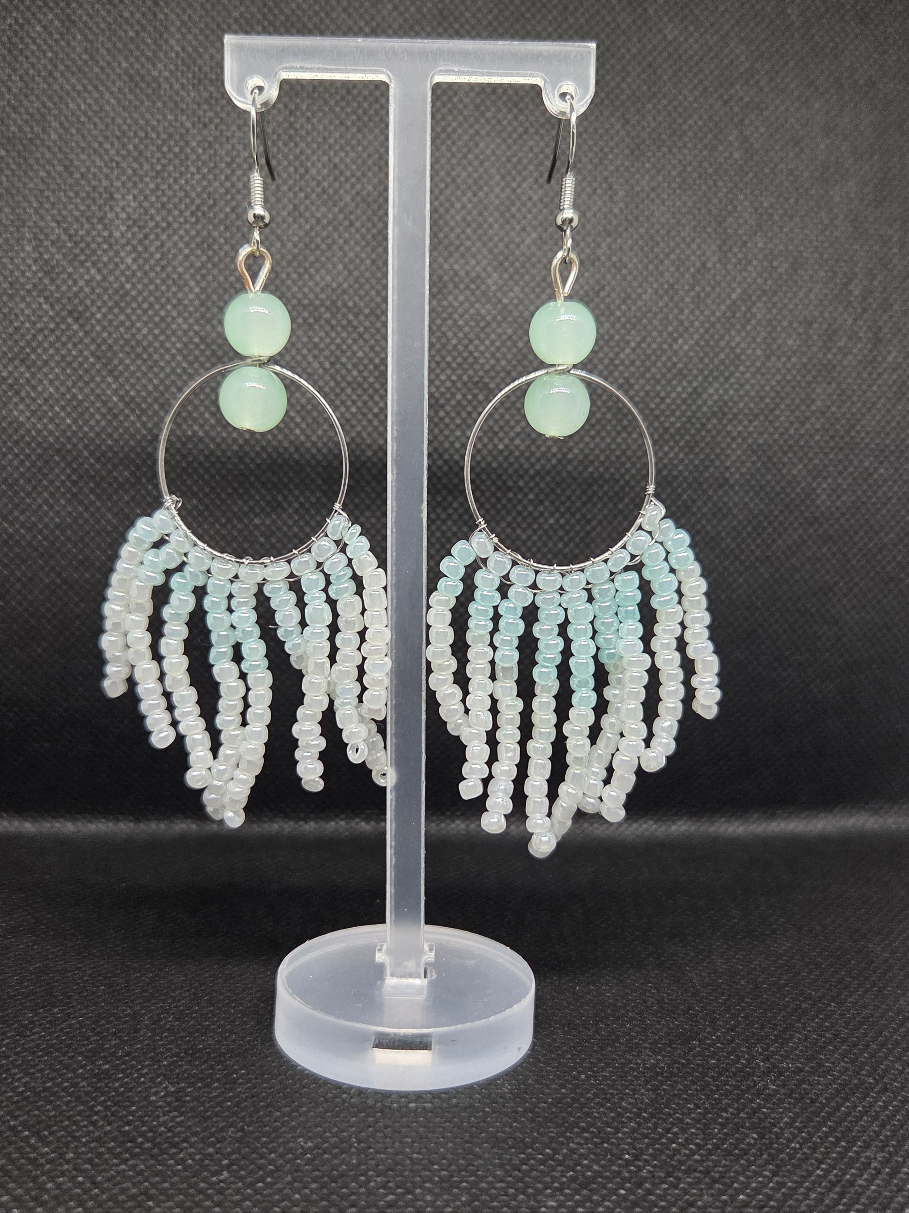 Beaded Fringe Earing