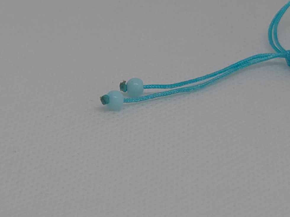 Thumbnail: Cowrie shell & Starfish adjustable Nylon Cord Bracelet