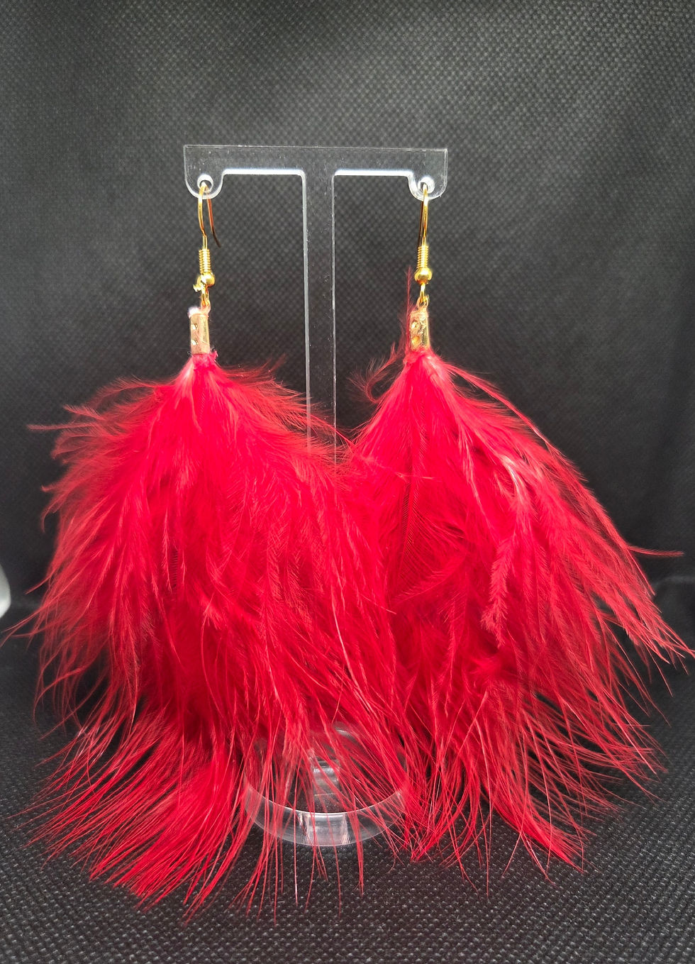 Thumbnail: Turkey Feather Earrings without chains