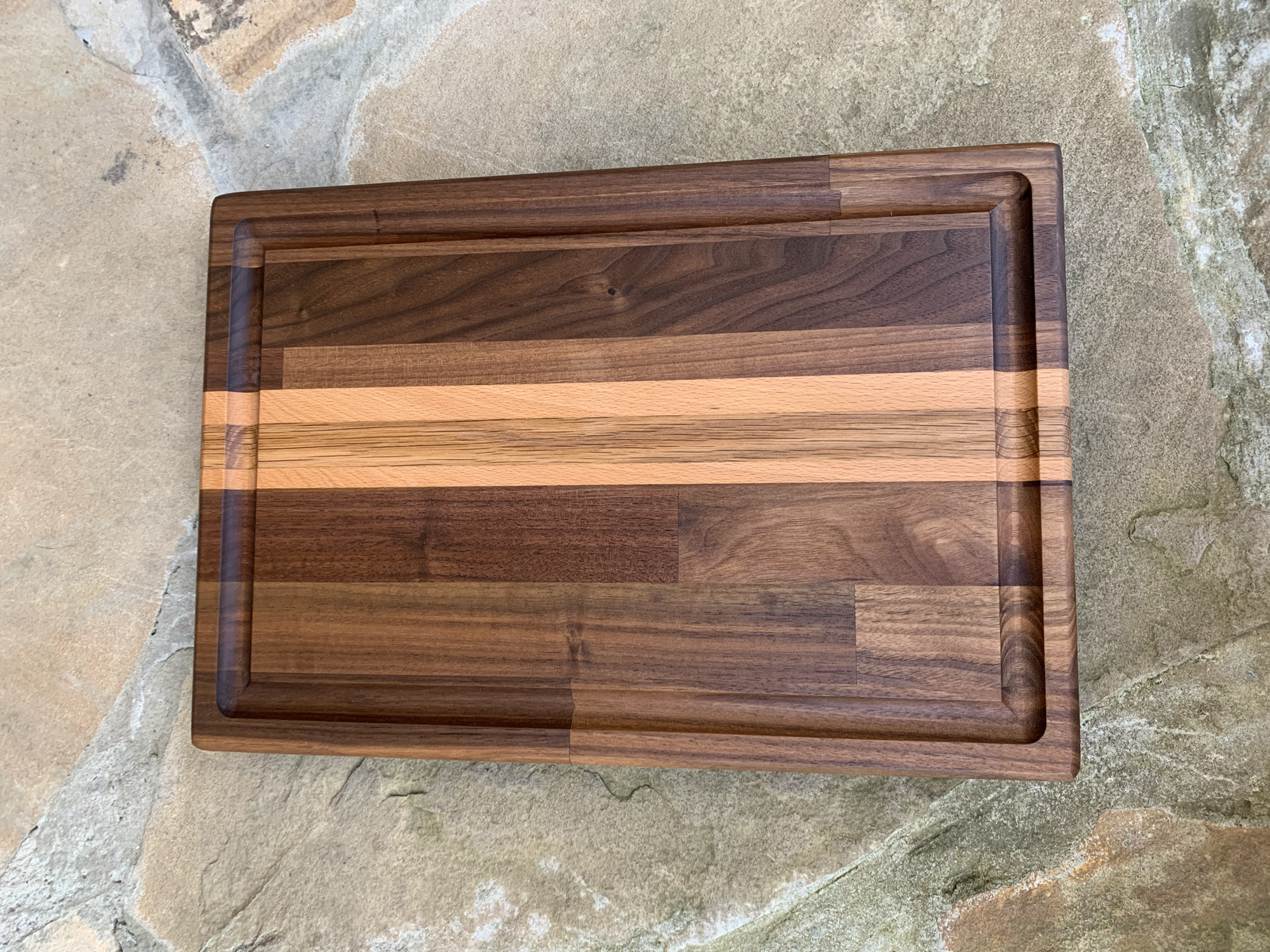Walnut, Oak, and Beech Charcuterie Board
