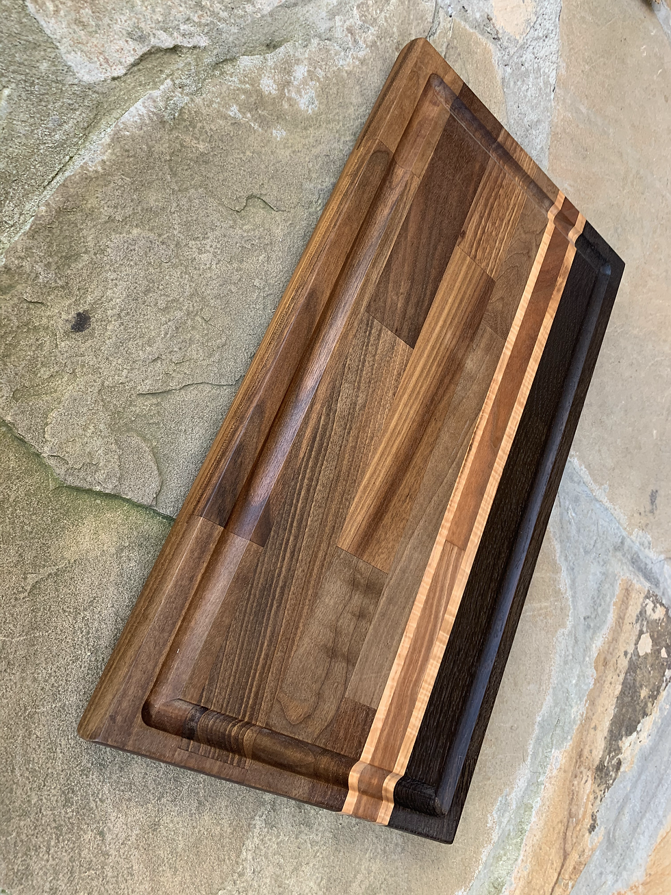 Thumbnail: Walnut and Oak with Maple and Cherry Charcuterie Board