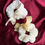 Thumbnail: Cream Faux Fur Bow Scrunchie