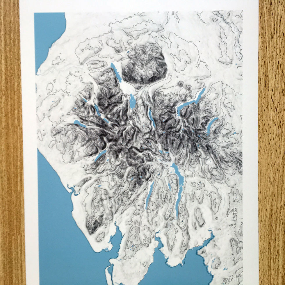 Thumbnail: Lake District topographic map