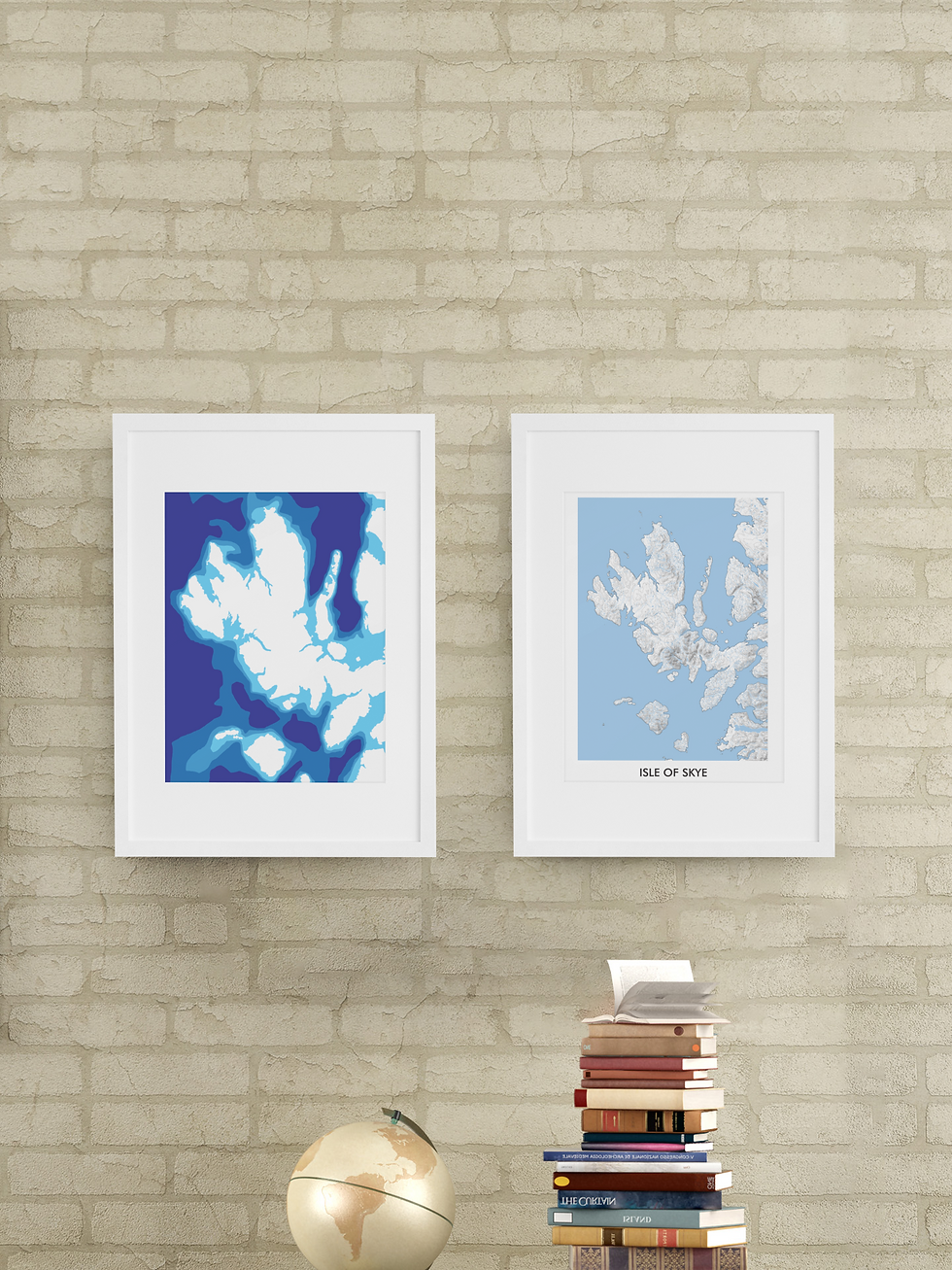 Thumbnail: Isle of Skye topographic map