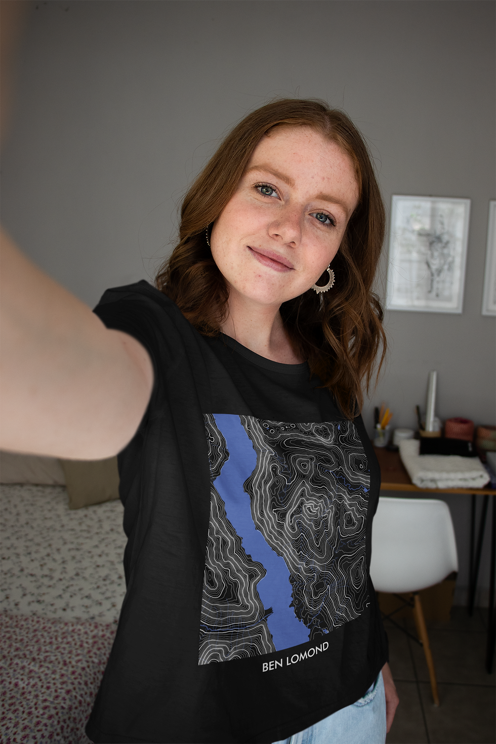 Thumbnail: Any UK or European Mountain Topographic T-Shirt