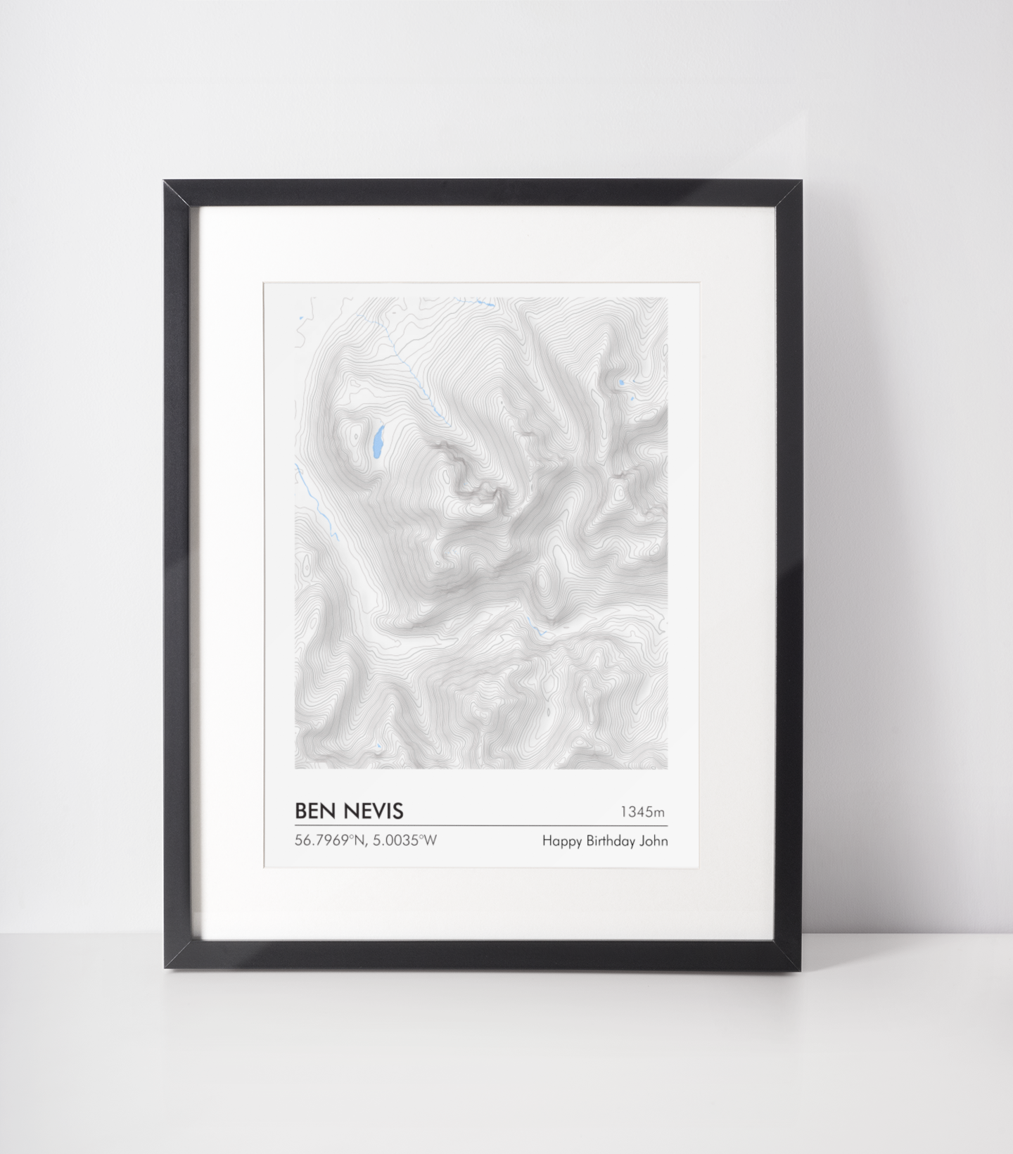 Ben Nevis topographic map