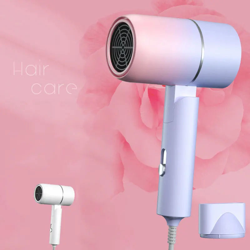 Thumbnail: Portable Mini Folding Hairdryer — 750W Travel Dryer with Carrying Bag
