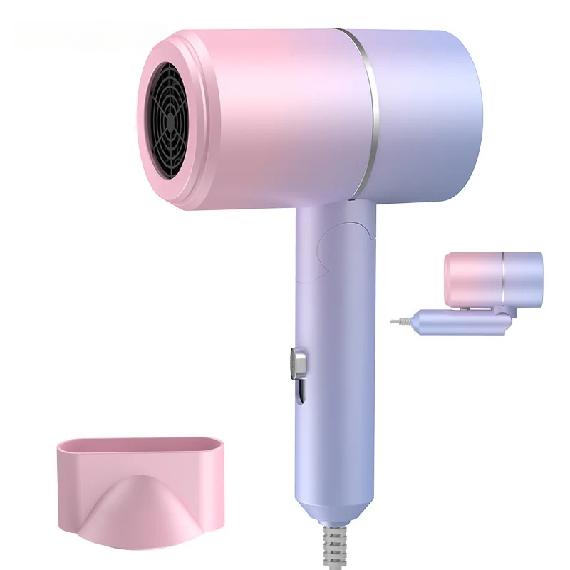 Thumbnail: Portable Mini Folding Hairdryer — 750W Travel Dryer with Carrying Bag