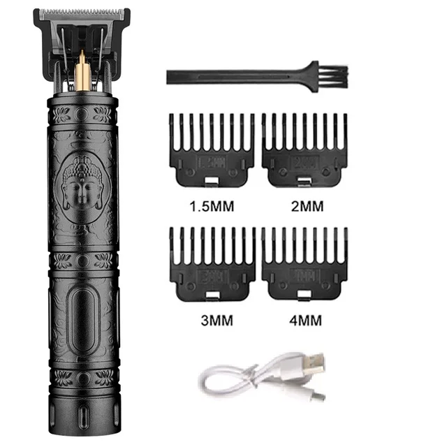 Thumbnail: T9 Vintage Men's Hair Clipper — Rechargeable Beard and Hair Trimmer